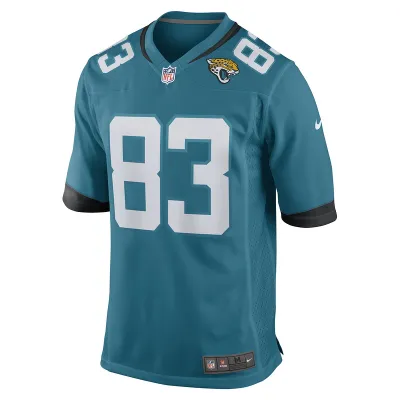 Men's Jacksonville Jaguars Jaylon Moore Nike Teal Game Player Jersey 01