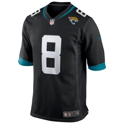 Men's Jacksonville Jaguars Mark Brunell Nike Black Game Retired Player Jersey 01