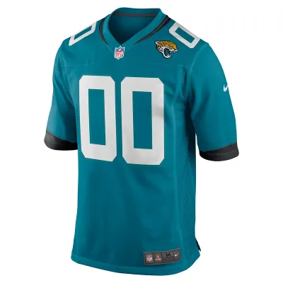 Men's Jacksonville Jaguars Nike Teal Alternate Custom Game Jersey 01