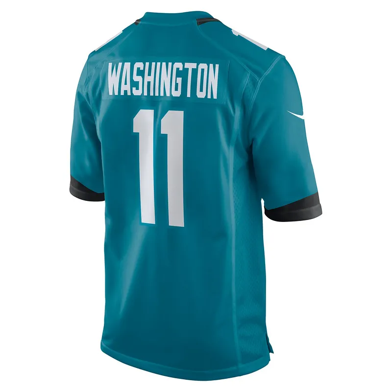 Men's Jacksonville Jaguars Parker Washington Nike Teal Team Game Jersey