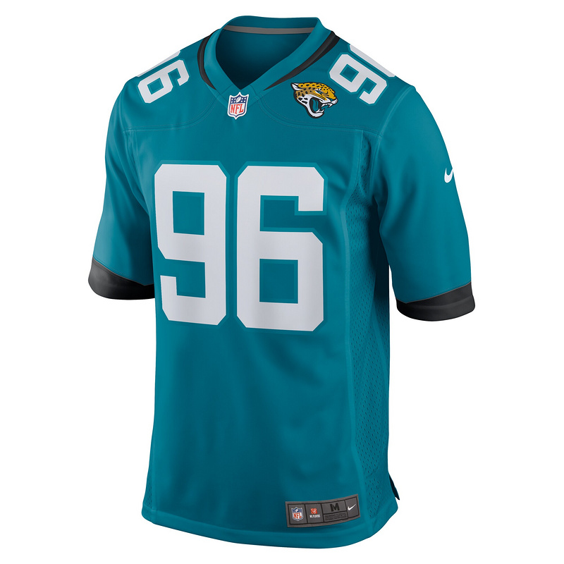 Men's Jacksonville Jaguars Ross Blacklock Nike Teal Team Game Jersey