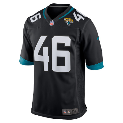 Men's Jacksonville Jaguars Ross Matiscik Nike Black Game Jersey 01