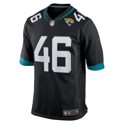 Men's Jacksonville Jaguars Ross Matiscik Nike Black Game Jersey 01