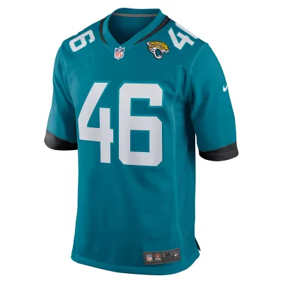 Men's Jacksonville Jaguars Ross Matiscik Nike Teal Game Jersey 01