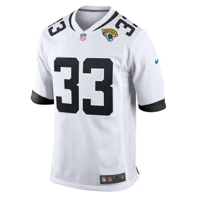 Men's Jacksonville Jaguars Devin Lloyd Nike White Away Game Player Jersey 01