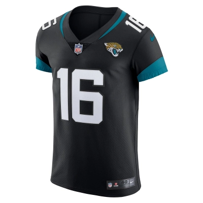 Men's Jacksonville Jaguars Trevor Lawrence Nike Black Vapor Elite Jersey 01