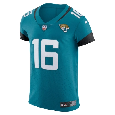 Men's Jacksonville Jaguars Trevor Lawrence Nike Teal Vapor Elite Jersey 01
