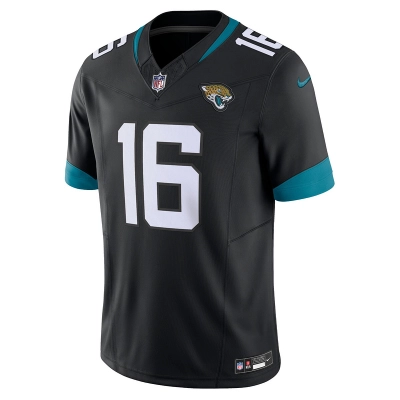 Men's Jacksonville Jaguars Trevor Lawrence Nike Black Vapor F.U.S.E. Limited Jersey 01