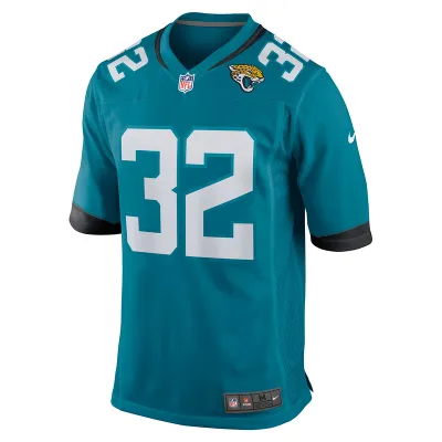 Men's Jacksonville Jaguars Tyson Campbell Nike Teal Game Jersey 01