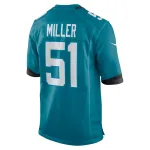 Men's Jacksonville Jaguars Ventrell Miller Nike Teal Game Jersey