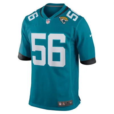 Men's Jacksonville Jaguars Yasir Abdullah Nike Teal Team Game Jersey 01