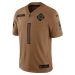 Men's Chicago Bears Justin Fields Nike Brown 2023 Salute To Service Limited Jersey