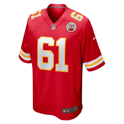 Men's Kansas City Chiefs Austin Reiter Nike Red Game Player Jersey 01