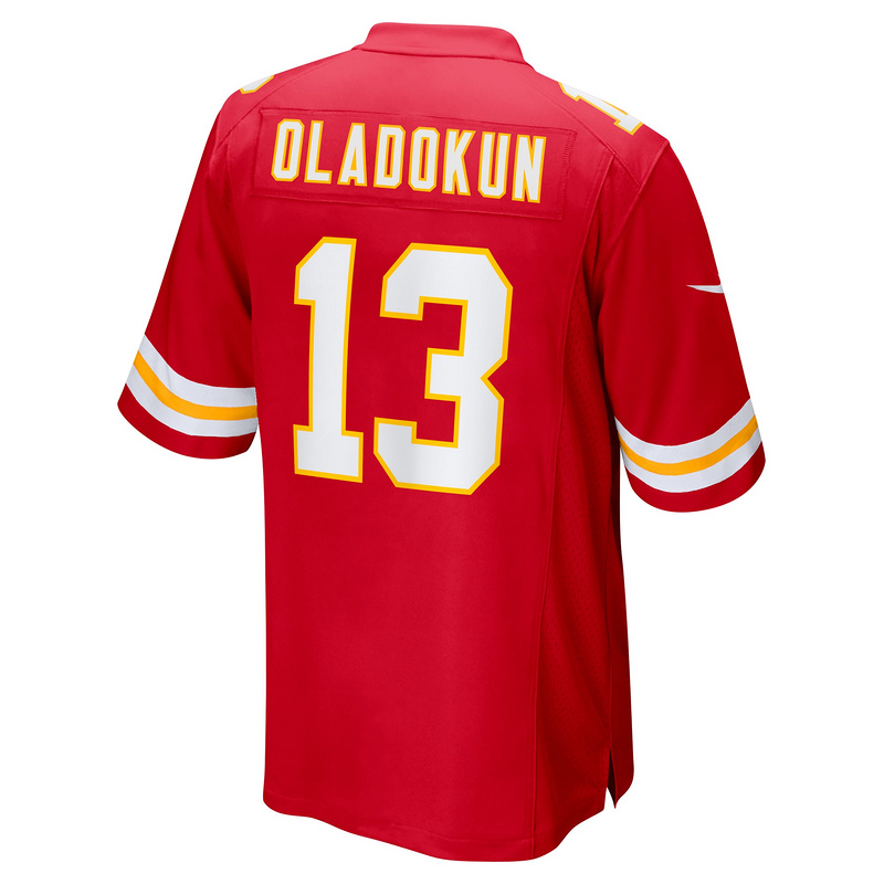 Men's Kansas City Chiefs Chris Oladokun Nike Red Game Jersey
