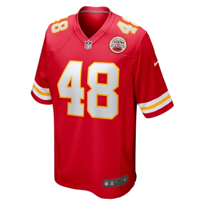 Men's Kansas City Chiefs Cole Christiansen Nike Red Game Player Jersey 01