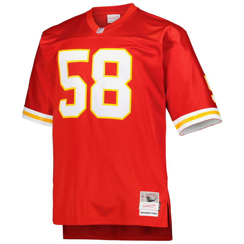 Men's Derrick Thomas Mitchell & Ness Red Big & Tall 1994 Retired Player Replica Jersey