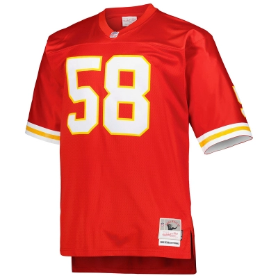 Men's Derrick Thomas Mitchell & Ness Red Big & Tall 1994 Retired Player Replica Jersey 01