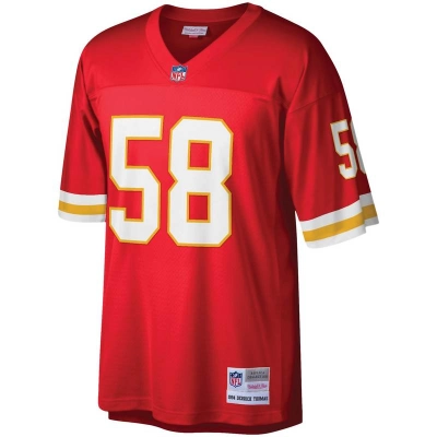 Men's Kansas City Chiefs Derrick Thomas Mitchell & Ness Red Legacy Replica Jersey 01