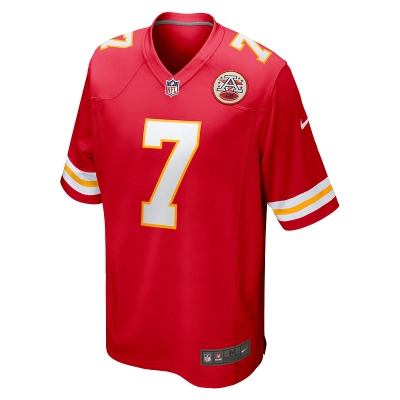Men's Kansas City Chiefs Harrison Butker Nike Red Game Jersey 01