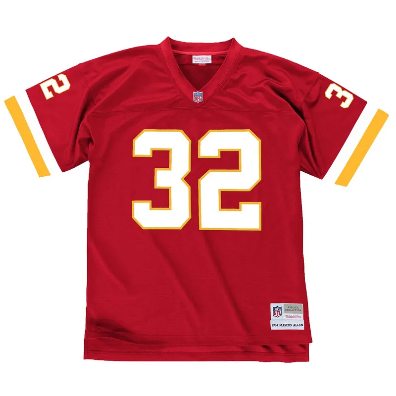 Men's Chiefs Marcus Allen Mitchell & Ness Red 1994 Retired Player Legacy Replica Jersey