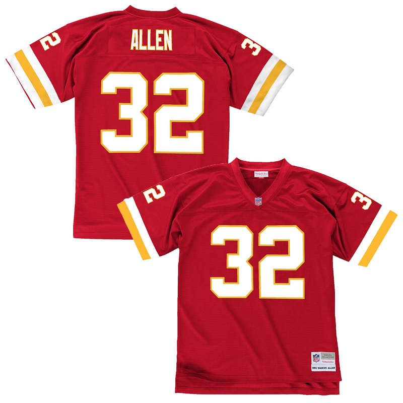 Men's Chiefs Marcus Allen Mitchell & Ness Red 1994 Retired Player Legacy Replica Jersey