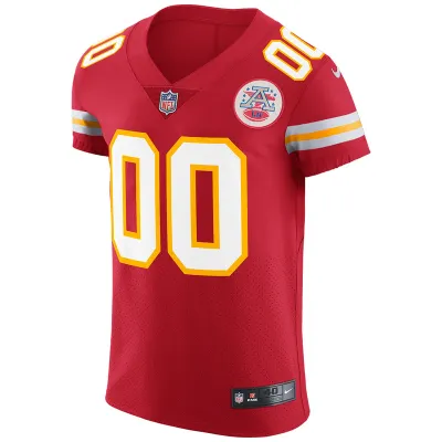 Men's Kansas City Chiefs Nike Red Vapor Untouchable Custom Elite Jersey 01