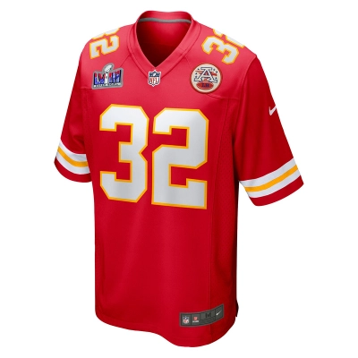 Men's Kansas City Chiefs Nick Bolton Nike Red Super Bowl LVIII Game Jersey 01