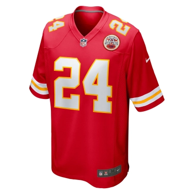Men's Kansas City Chiefs Skyy Moore Nike Red Game Player Jersey 01