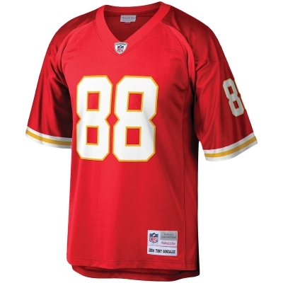 Men's Kansas City Chiefs Tony Gonzalez Mitchell & Ness Red Legacy Replica Jersey 01