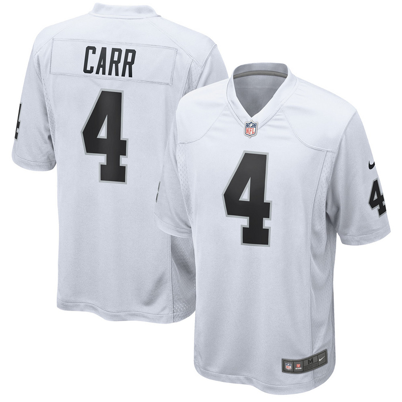 Men's Las Vegas Raiders Derek Carr Nike White Game Jersey
