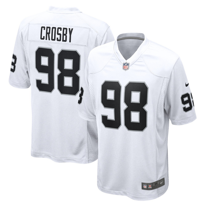 Men's Las Vegas Raiders Maxx Crosby Nike White Game Jersey