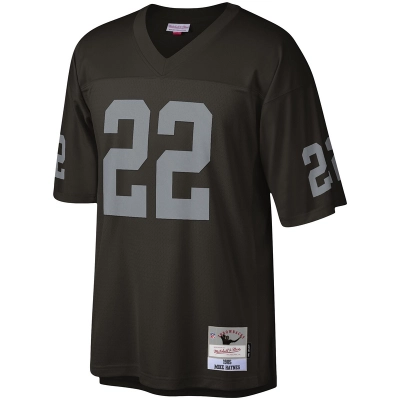 Men's Las Vegas Raiders Mike Haynes Mitchell & Ness Black Legacy Replica Jersey 01