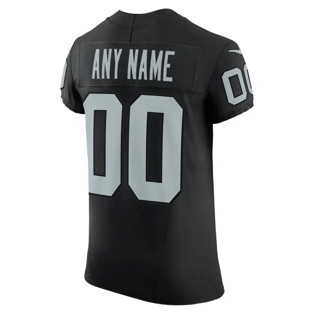 Men's Las Vegas Raiders Nike Black Vapor F.U.S.E. Elite Custom Jersey