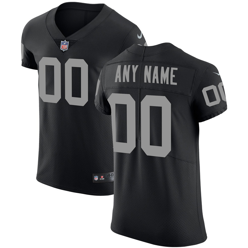 Men's Las Vegas Raiders Nike Black Vapor Untouchable Custom Elite Jersey