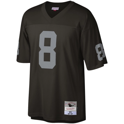Men's Las Vegas Raiders Ray Guy Mitchell & Ness Black Legacy Replica Jersey 01