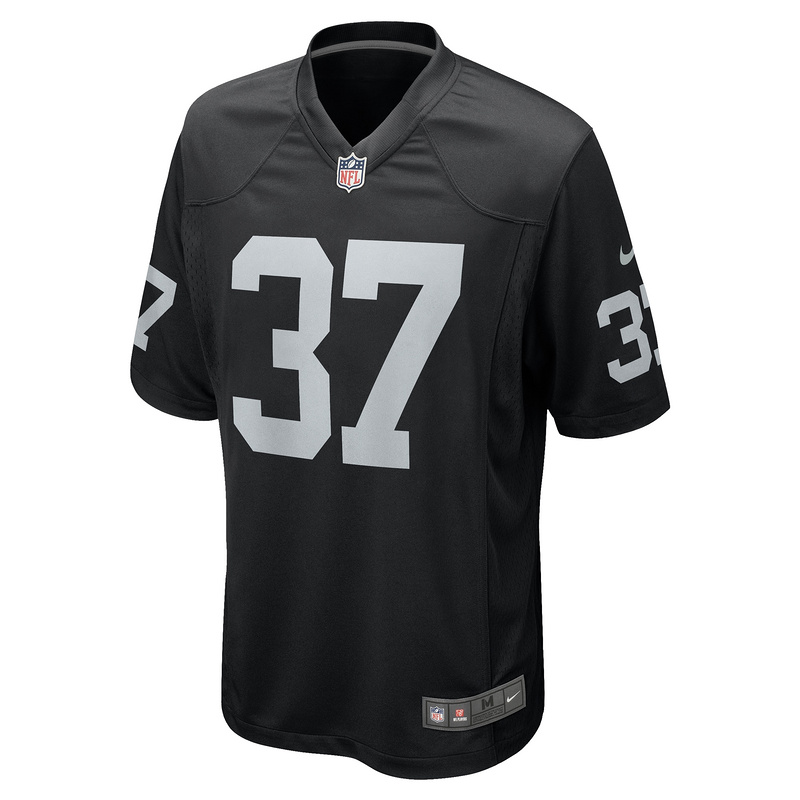 Men's Las Vegas Raiders Tyler Hall Nike Black Team Game Jersey