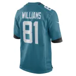 Men's Jacksonville Jaguars Seth Williams Nike Teal Game Player Jersey