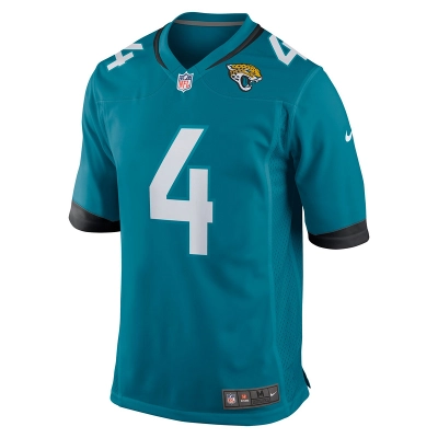 Men's Jacksonville Jaguars Tank Bigsby Nike Teal Game Jersey 01