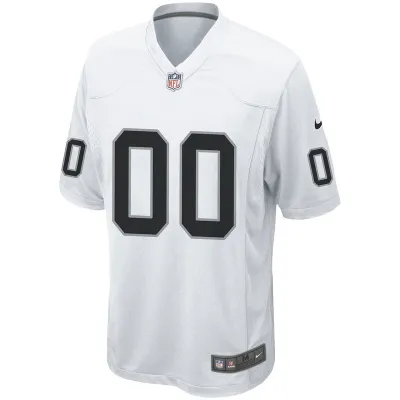 Men's Las Vegas Raiders Nike White Custom Game Jersey 01