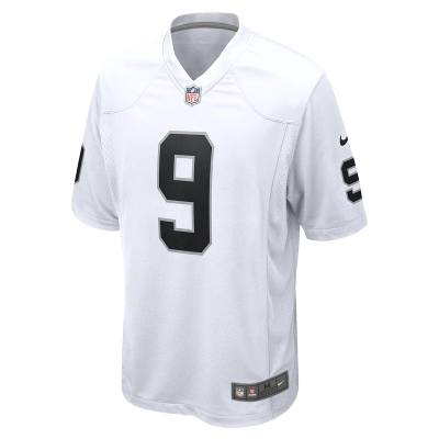 Men's Las Vegas Raiders Tyree Wilson Nike White Game Jersey 01