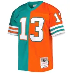 Men's Miami Dolphins Dan Marino Mitchell & Ness AquaOrange 1984 Split Legacy Replica Jersey