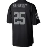 Men's Las Vegas Raiders Fred Biletnikoff Mitchell & Ness Black Legacy Replica Jersey