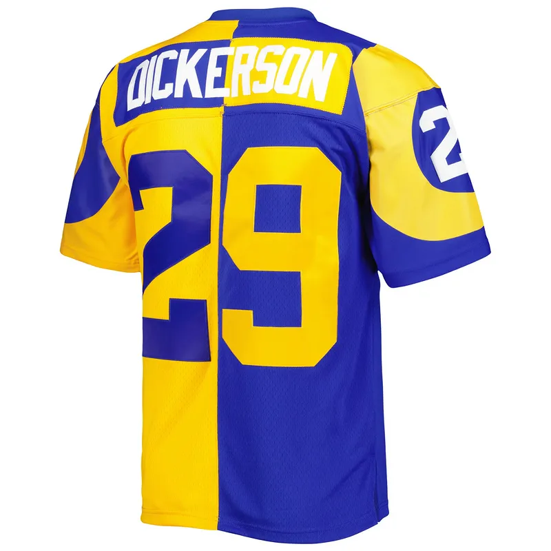 Los Angeles Rams Eric Dickerson Mitchell & Ness RoyalGold 1984 Split Legacy Replica Jersey