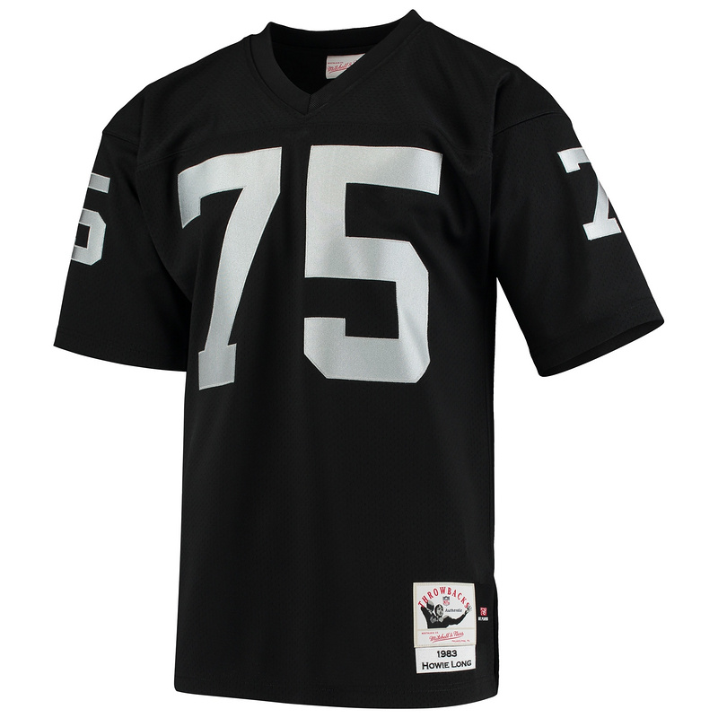 Men's 1983 Howie Long Mitchell & Ness Black Authentic Throwback Retired Player Jersey
