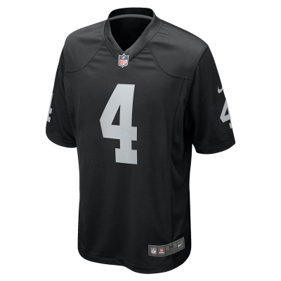 Men's Las Vegas Raiders Aidan O'Connell Nike Black Game Jersey 01