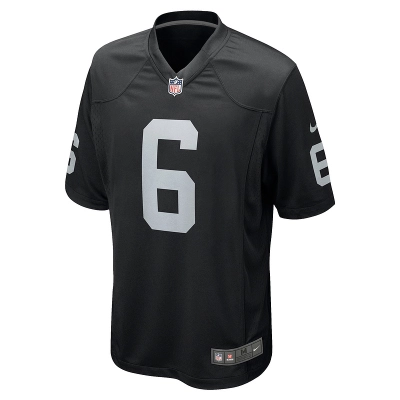 Men's Las Vegas Raiders AJ Cole Nike Black Game Jersey 01