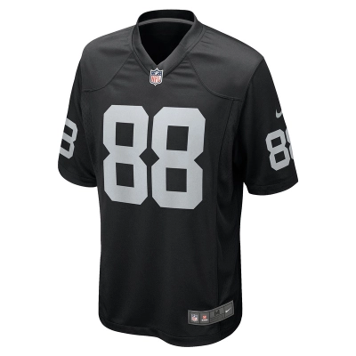 Men's Las Vegas Raiders Antoine Wesley Nike Black Team Game Jersey 01