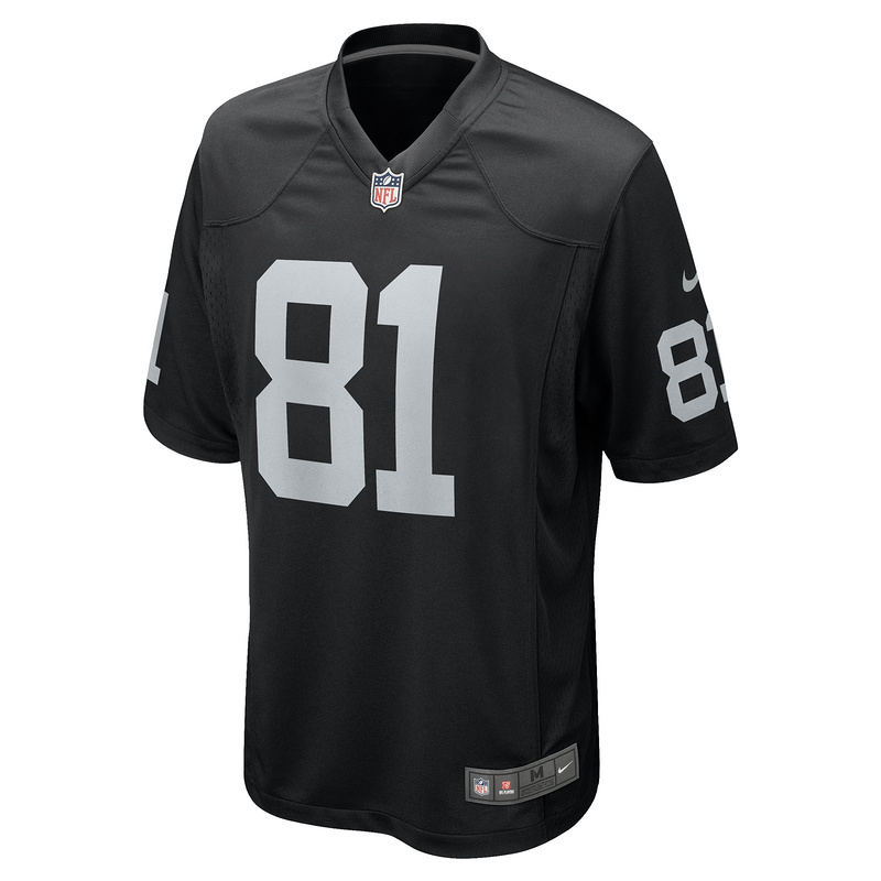 Men's Las Vegas Raiders Austin Hooper Nike Black Team Game Jersey