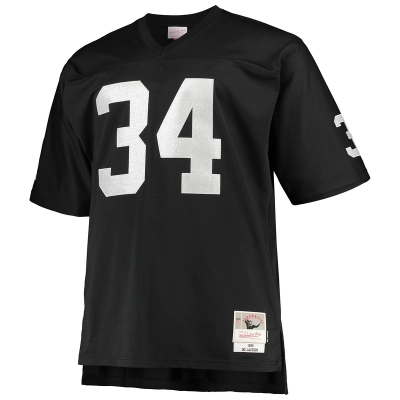 Men's Bo Jackson Mitchell & Ness Black Big & Tall 1988 Retired Player Replica Jersey 01