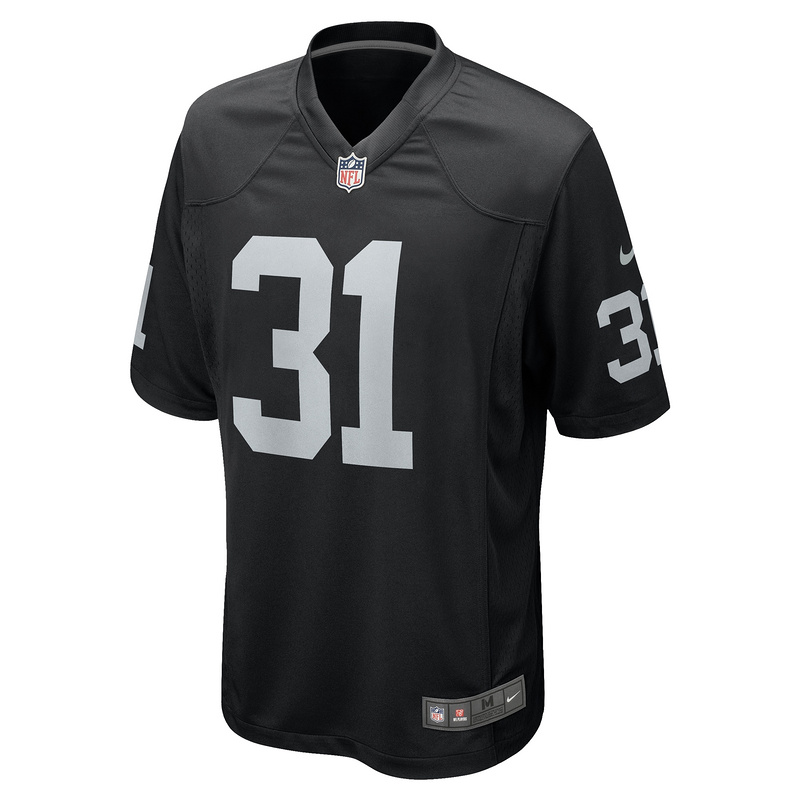 Men's Las Vegas Raiders Brandon Facyson Nike Black Team Game Jersey